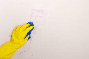 Clean and remove mould with specialist cleaners